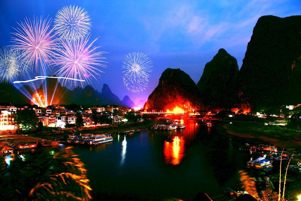 Green Lotus Hotel River View Yangshuo Exterior foto